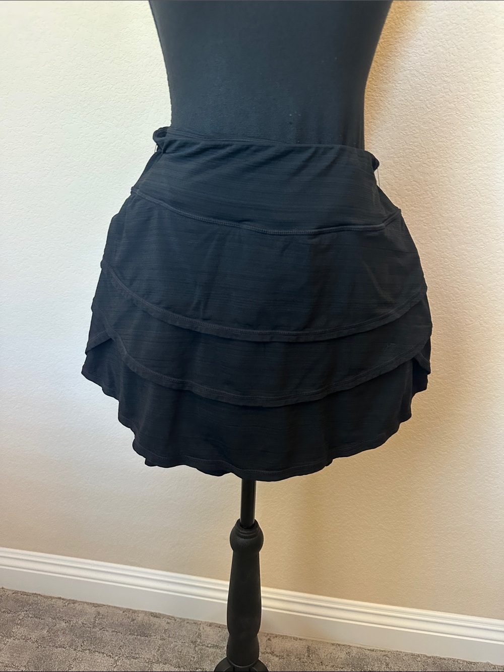 Ideology Black Tiered Skort